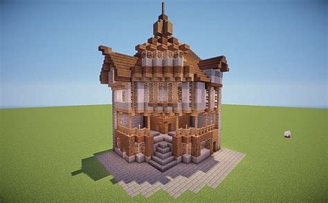 Corner Town House Tutorial Minecraft Map