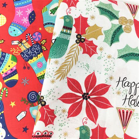 Clearance Holiday Printed Cotton - Christmas Fabric