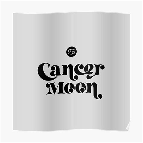 "CANCER MOON Astrology Zodiac Sign and Symbol" Poster for Sale by ...