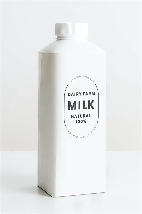 Minimal organic milk carton design resource | premium image by rawpixel.com / Teddy Rawpixel ...