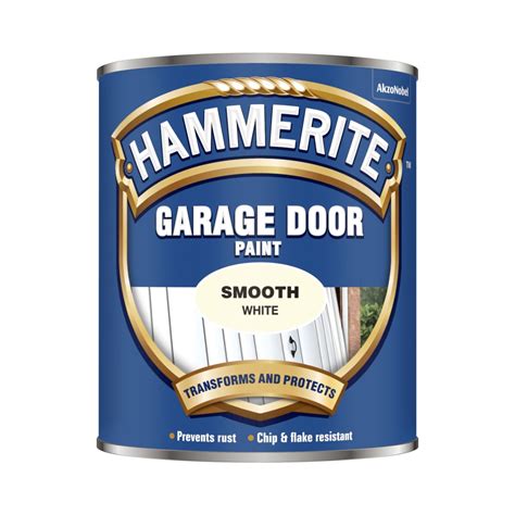 Hammerite Garage Door Paint White 750ml - Eakers DIY