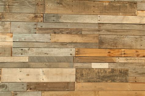 Pre-Fab Wood Wall Panels | Reclaimed Pallet Wood Paneling | Wood floor ...