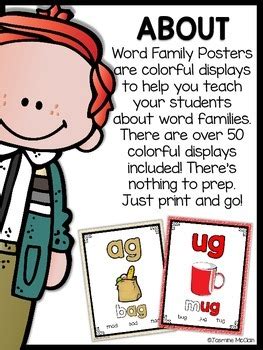 Word Family Posters by Jasmine McClain | TPT