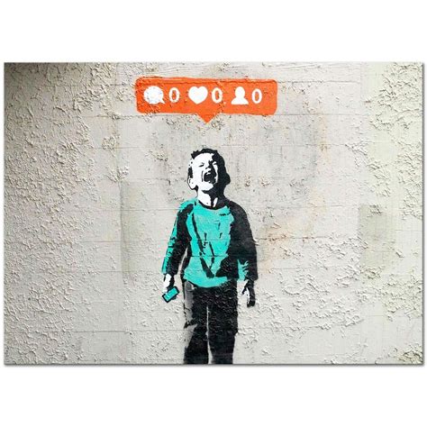 Banksy Social Poverty Art Print | CANVASTAR