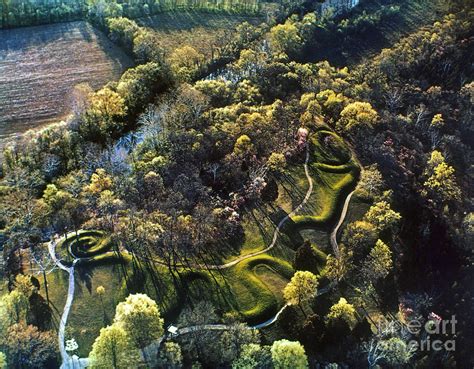 Native American Serpent Mound, Ohio Photograph by Granger