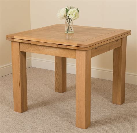 Richmond Solid Oak Wood Small 90 - 150cm Extending Dining Room Table ...