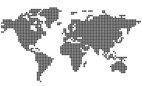Dotted World Map Vector Free | Download Free Vector Art | Free-Vectors