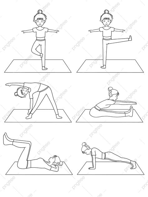 Simple Home PNG Image, Hand Drawn Lines Simple Home Exercise Fitness Simple Strokes, Exercise ...