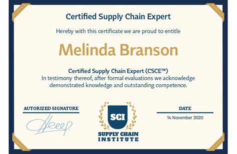 Supply Chain Institute | Certified Supply Chain Expert (CSCE™)