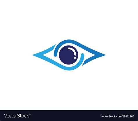 Eye care logo design Royalty Free Vector Image