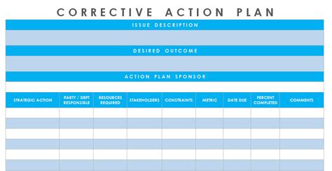 Get Corrective Action Plan Template Excel - Microsoft Excel Templates