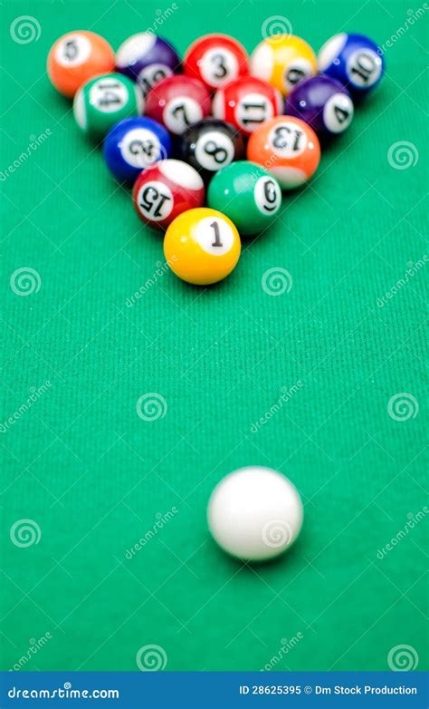 Pool game balls stock image. Image of play, lying, leisure - 28625395