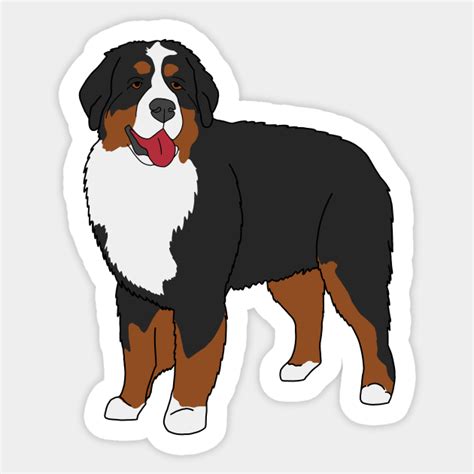 bernese mountain dog - Bernese Mountain Dog - Sticker | TeePublic