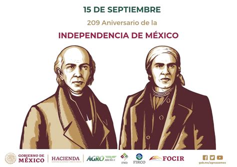 209 Aniversario del inicio de la Independencia de México. | Agroasemex ...