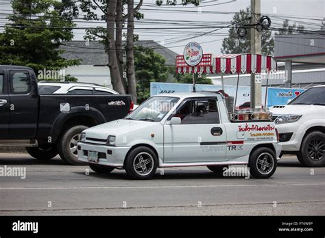 Chiangmai, Thailand - June 19 2018: Coconut Icecream shop on Daihatsu ...