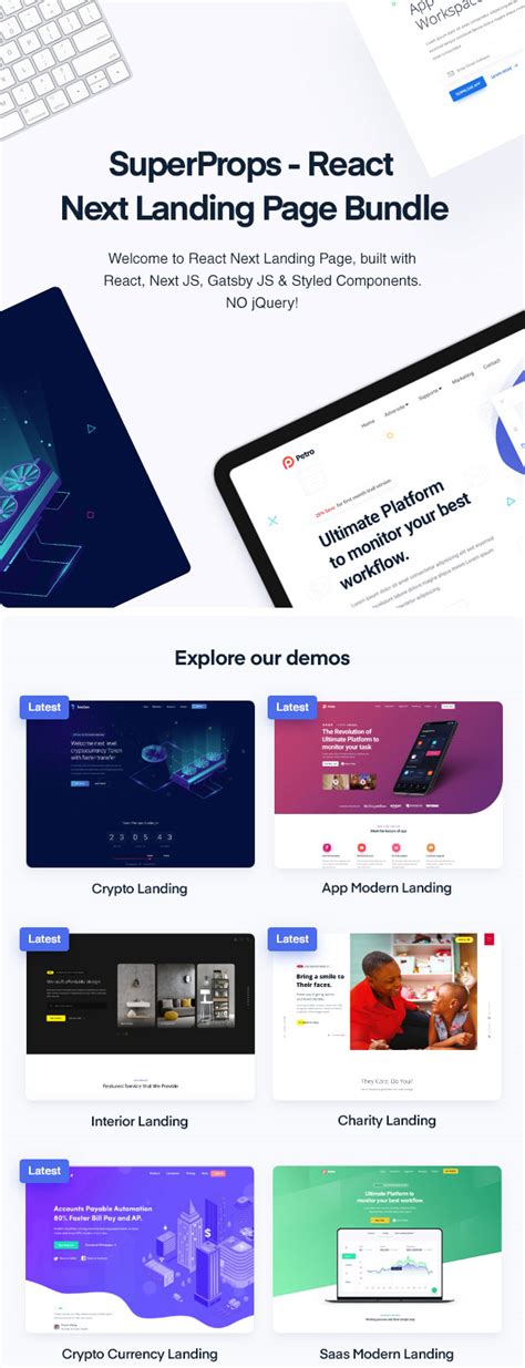 20 Best React Landing Page Templates