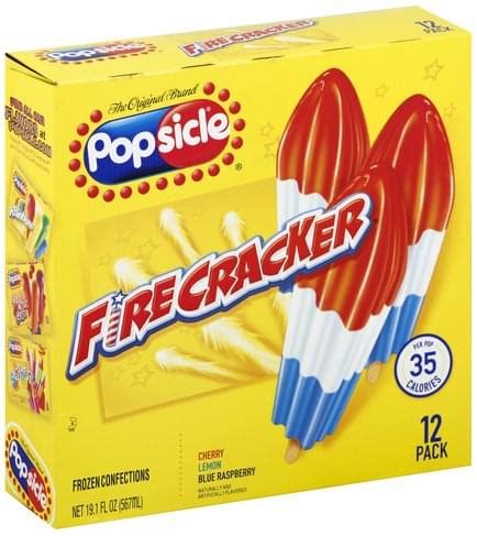 Popsicle Firecracker Frozen Confections - 12 ea, Nutrition Information | Innit