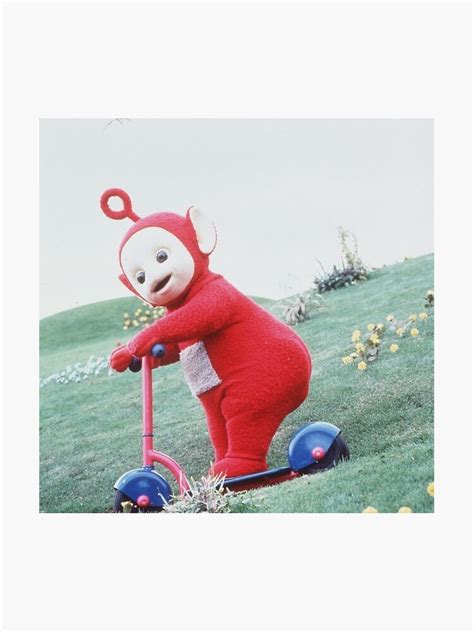 "Teletubbies Po Scooter" Sticker for Sale by madbro | Redbubble