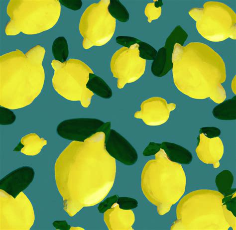 Lemon Wallpaper Print - Etsy