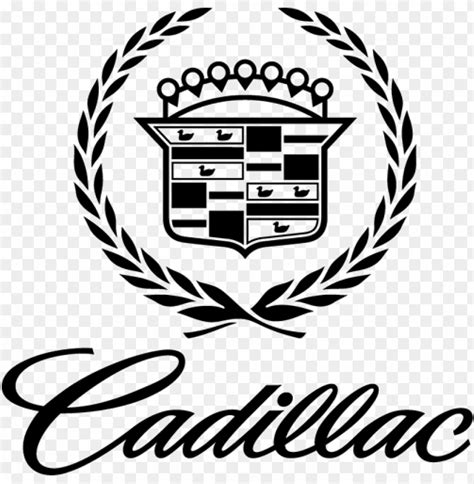 cadillac vector outline - cadillac logo black and white PNG image with transparent background ...