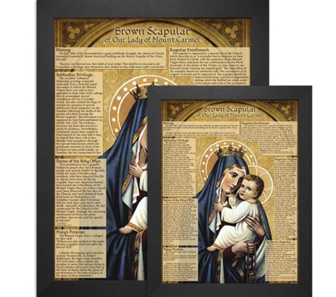 Brown Scapular Explained Poster - Catholic to the Max - Online Catholic ...