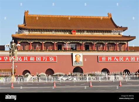 The Tiananmen, also known as Gate of Heavenly Peace, Tiananmen Square ...