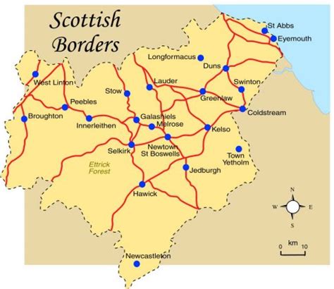 : Scottish Borders Map