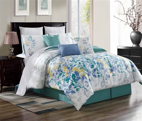 CAL-KING 3PC Brenda#9 Luxurious Printed Duvet Bed Cover Set, One (1) Oversized Embroidered Duvet ...