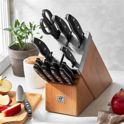 ZWILLING TWIN Signature 15-pc Self-Sharpening Knife Block Set - Natural ...