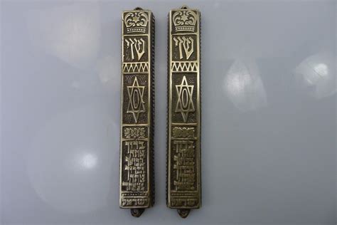 Metal Brass Mezuzah Case & Non Kosher Scroll Jewish Judaica Mezuzut Mazuza Torah | eBay ...