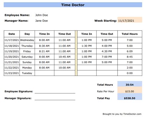 4 free payroll timesheet templates you can download & use today