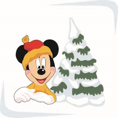 Mickey Mouse and Christmas Tree | Graphics Designs