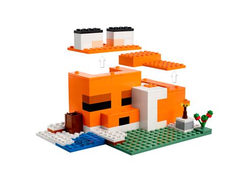 LEGO Minecraft The Fox Lodge 21178 Building Toy Set For Kids, Boys, And ...