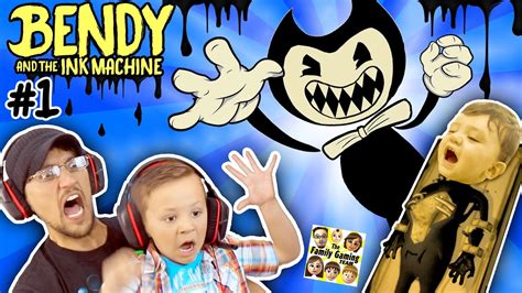 EVIL MICKEY MOUSE!??! BENDY & THE INK MACHINE: Chapter 1 😱 FGTEEV 2 Scary Kids Gameplay Jump ...