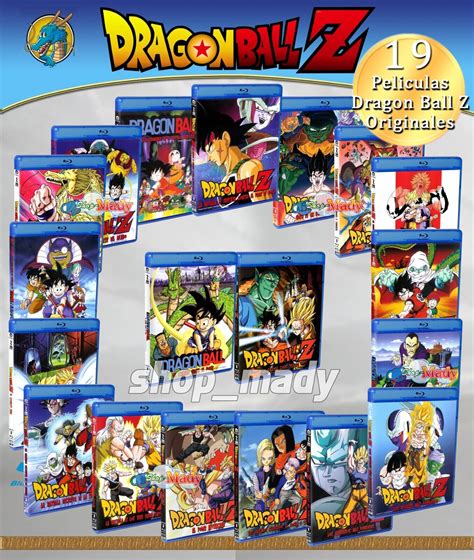 Paq. 19 Movies Dragon Ball Z Blu-ray (Latin Spanish Language) Region A | eBay