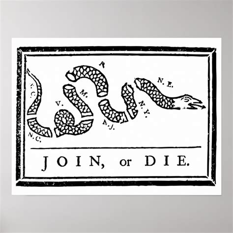 Join or Die Poster | Zazzle