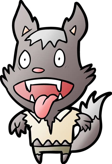 cartoon halloween werewolf 12422364 Vector Art at Vecteezy