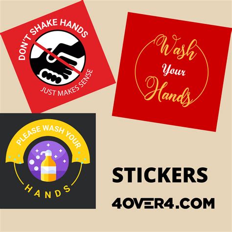 Gorgeous, professional stickers to place on your products to show your safe practices. | Safety ...