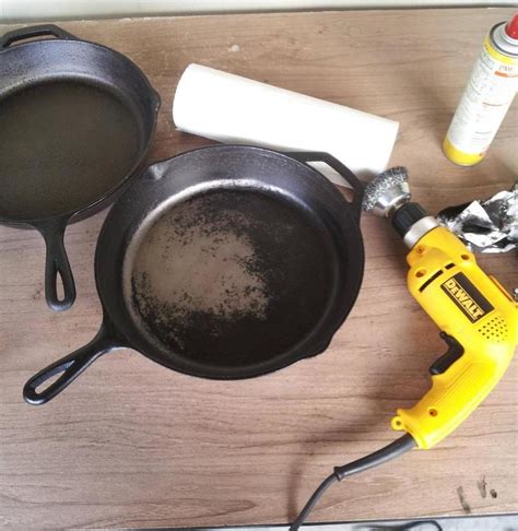 Cleaning cast iron pans is tough! I've been at it for about 45 minutes ...