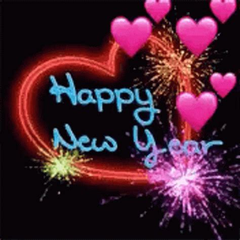 Happy New Year Fireworks GIF - Happy New Year Fireworks Heart - Discover & Share GIFs | New year ...