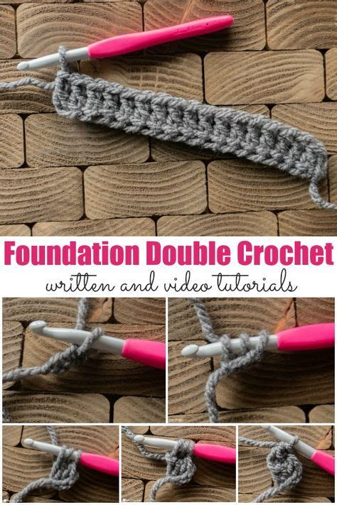 Foundation Double Crochet Tutorial (FDC) | Double crochet, Crochet stitches for beginners, Crochet