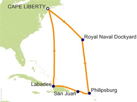 Royal Caribbean Caribbean Cruise, 9 Nights From Bayonne (Cape Liberty), Liberty of the Seas, May ...