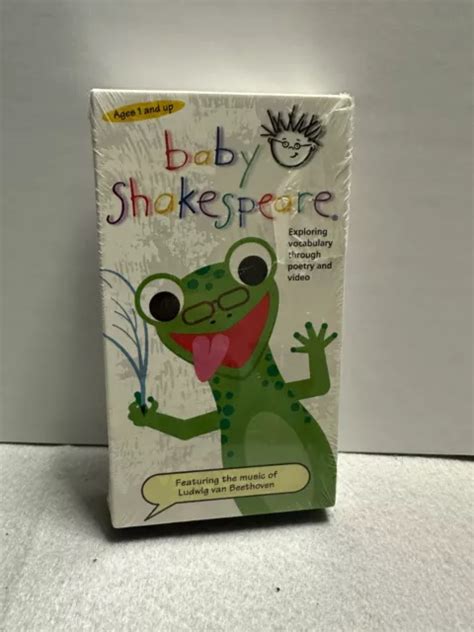 DISNEY’S BABY EINSTEIN Shakespeare VHS Video Tape Poetry Vocabulary Infant RARE! EUR 9,89 ...