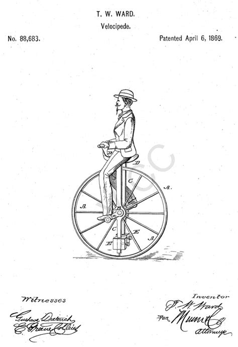 1891 Performers' (Trick Riders') Pneumatic Monocycle (Unicycle) – The ...