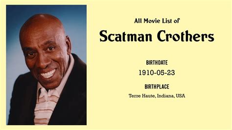 Scatman Crothers Movies list Scatman Crothers| Filmography of Scatman ...