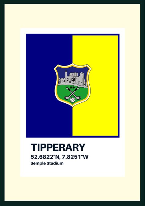 Tipperary GAA Print – Crest – SportPix – GAA Framed Prints – Football & Hurling