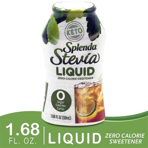 Splenda Stevia Liquid Zero Calorie Sweetener, 1.68 fl oz bottle - Walmart.com - Walmart.com