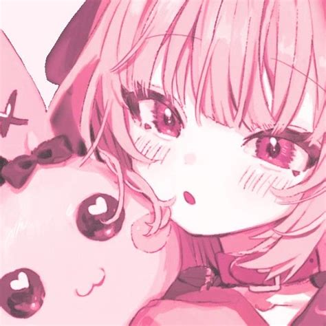 Cute pink anime icon , pink aestheic icon , pink aesthetic anime ...