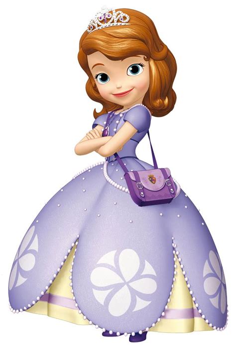 the princess in her purple dress is wearing a tiara and holding a handbag