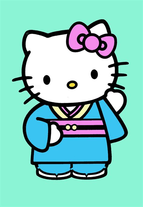 Hello Kitty in Japanese costume | Original drawing copyright… | Flickr